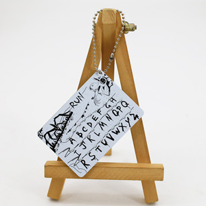 Llavero Luminoso <span class=keywords><strong>de</strong></span> <span class=keywords><strong>Stranger</strong></span> <span class=keywords><strong>Things</strong></span>, Colgante Creativo con Luces Navideñas para Bolsa, Adorno Decorativo con Letras Brillantes - Product Image 3