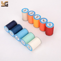 Benang Lilin Tahan Air 0.55mm, Benang Polyester Berlapis Lilin Bulat untuk Menjahit Kulit DIY