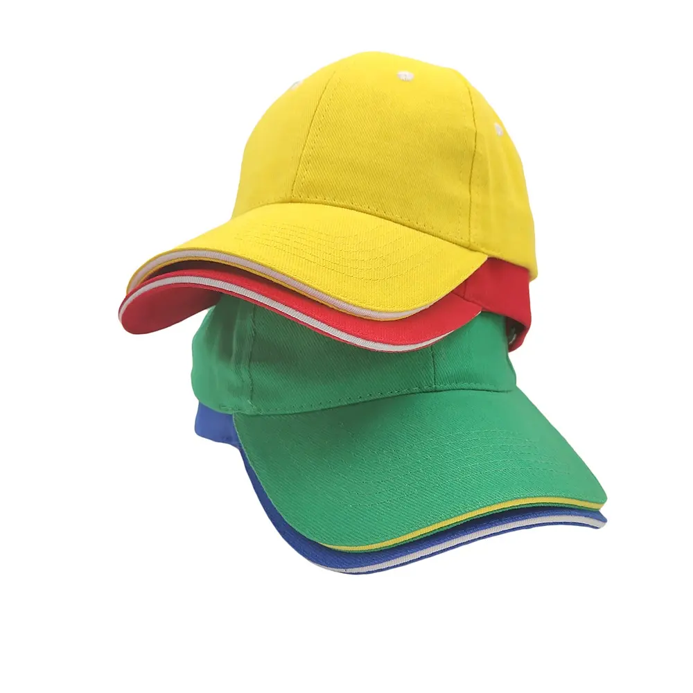 تعزيز مخصص 3D التطريز طباعة شعار الشركة المصنعة الأسهم القطن قبعات بيسبول رياضية القبعات