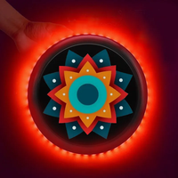 Disque volant lumineux à LED Disque frisbeed rechargeable Étanche pour l'extérieur pour la plage, le camping et les jeux de pelouse.