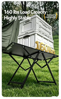 Table de camping extérieure du fabricant, légère, portable, tactique, pliable, extensible, équipement de pique-nique complet en acier inoxydable