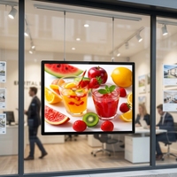 Affichage numérique suspendu pour agents immobiliers, 21,5 pouces, 16:9, sans écran tactile, boîte à lumière, revêtement anti-reflet, utilisation en intérieur