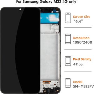 Senkenvision para <span class=keywords><strong>M32</strong></span> 4G M325F, Ensamblaje Original OEM para Pantalla OLED de 120Hz, Desbloqueo Táctil con Huella Dactilar, Marco de Vidrio para Móvil 18 - Product Image 2