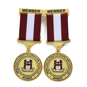 Lencana Dada Logam Emas Desain Khusus Cina, Pita Penghargaan, Medali, Pin Kehormatan, Medalla, dengan Logo dan Bentuk yang Dapat Disesuaikan - Product Image 6