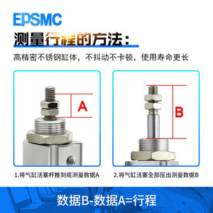 กระบอกลมแบบเข็มขนาดเล็ก รุ่น CJPB/CDJP2B6/10/15-10/15/20D-B - Product Image 5