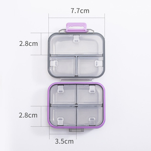 Portapillole da Viaggio Personalizzato, Mini <span class=keywords><strong>Contenitore</strong></span> <span class=keywords><strong>per</strong></span> <span class=keywords><strong>Medicinali</strong></span> in Plastica PP Resistente, Organizzatore <span class=keywords><strong>per</strong></span> Pillole - Product Image 2