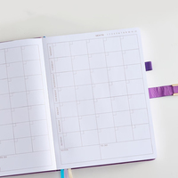 Agenda personnalisable en cuir PU format A5 2027, couverture rigide, pour carnet de notes professionnel