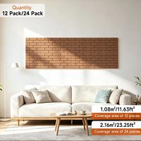 Lot de 12 panneaux acoustiques décoratifs en fibre de polyester en forme de brique, à coller, insonorisants pour la maison, le studio, le bureau