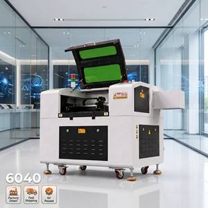 เครื่องแกะสลักเลเซอร์ CO2 รุ่น 6040 กำลังสูง 60W 80W พร้อมมอเตอร์รางเลื่อนแบบ Linear สำหรับตัดไม้ อะคริลิก และทำป้าย - Product Image 2