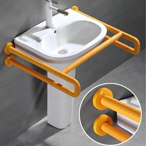 Ji Tu <b>Grab</b> <b>Bars</b> For Washbasin 200kg Load Capacity Plastic Stainless Steel Powder Coated Safety Support For Elderly Disabled - Product Image 2