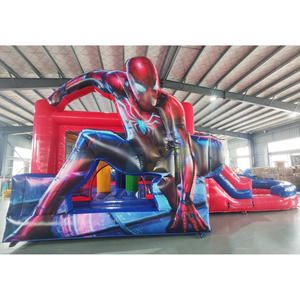 Structure gonflable K-<span class=keywords><strong>POP</strong></span> de qualité commerciale, personnalisable pour les fêtes d'enfants en plein <span class=keywords><strong>air</strong></span>, avec souffleur inclus, structure gonflable Spider-Man - Product Image 2
