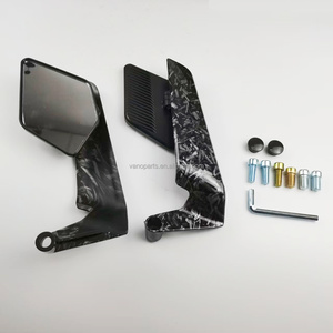<span class=keywords><strong>Espejo</strong></span> Retrovisor Ajustable WANOU para Motocicleta, Diseño de Fibra de Carbono Forjado - Product Image 2