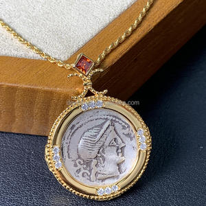 Joyería Fina, Collar con Colgante de Plata de Ley S925 con Circonita Cúbica de 6.5mm en Engaste de Bisel, Regalo para el Día de San Valentín, Collar para Uso Diario - Product Image 4