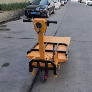 Chariot plat électrique Offre Spéciale petit chariot à plat de poussée de main mini chariot flexible à 3 roues de transport - Product Image 5