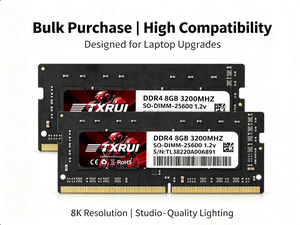 TXRUI/OEM แรมแล็ปท็อปสำหรับเล่นเกมคุณภาพสูง DDR4 8/3200 ความเร็ว 3200MHz 8GB/16GB/32GB ประสิทธิภาพสูง ปรับแต่งได้ตามต้องการ โมดูล OEM - Product Image 3