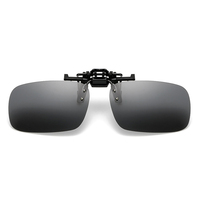 Lunettes de soleil polarisées à clipser pour la conduite de nuit, lunettes de soleil rabattables UV-400 à porter par-dessus des lunettes de vue pour la conduite de nuit