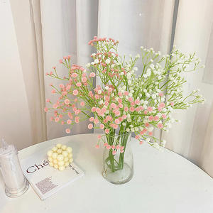 Flores Artificiales de Baby's Breath, Color Rosa, Plástico, Alta Simulación, Decoraciones para Bodas y Hogar, Rama Individual - Product Image 2