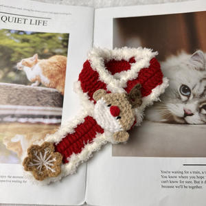 Pañuelo de Punto con Gancho de Cuero para Mascotas, Gatos y Perros, Diadema Navideña, Duradera y Ecológica de Fábrica para <span class=keywords><strong>Chihuahua</strong></span> y American Shorthair - Product Image 5