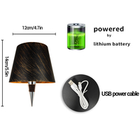 Lampe de table décorative pour restaurant, à LED, changeant de couleur, alimentée par batterie, sans fil, 3 modes de couleur, lampe bouteille RGB