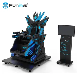 FuninVR factory 2024Hot selling VR Simulator Virtual Reality 9D VR mecha Park Roller Coaster Indoor Kids Rides For Sale Supplier