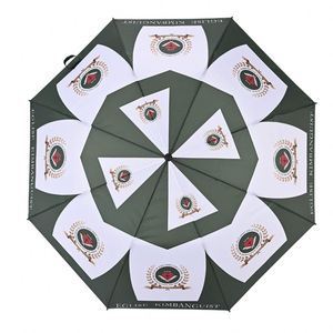 Parapluie pliable de 100 cm de diamètre, design moderne, en tissu pongé, pour voyage, avec logo personnalisé Jinjiang, idéal comme cadeau publicitaire. - Product Image 2