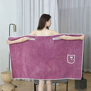 Peignoir de bain sexy pour femme en microfibre imprimé avec logo personnalisé, séchage rapide, motif écossais - Product Image 2