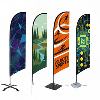 Bandera de Plumas Impermeable, Material de Poliéster con Protección Solar, Plegable, Duradera, Portátil para Eventos Deportivos, Bodas, Entrega Rápida en 48 Horas