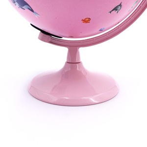 Globo rosa para niños aprendiendo con soporte y animales globo terráqueo luz nocturna para niñas decoración de habitación aula regalo educativo - Product Image 2