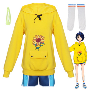 Costume de cosplay Rika Kawai Momoe Aizawa Neru Aonuma, costume de performance d'anime pour femmes, polyester, printemps <span class=keywords><strong>2022</strong></span> - Product Image 4