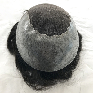 Peluca de Cabello Humano con Frente de Encaje Suizo para Hombre, Base de Piel 6/8 Q6, Peluca Original Coreana para Hombre - Product Image 3