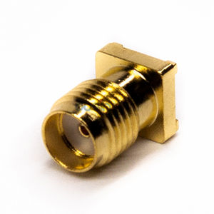 Conector SMT hembra SMA PCB recto chapado en oro Cooper para comunicaciones de datos - Product Image 2