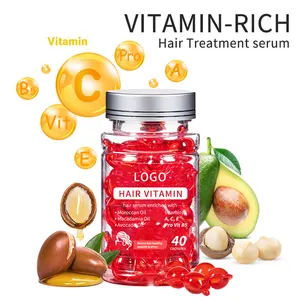 Private Label Haar Vitamine Capsules Moq1000 Haarverzorging Groei Etherische Olie Serumcapsules