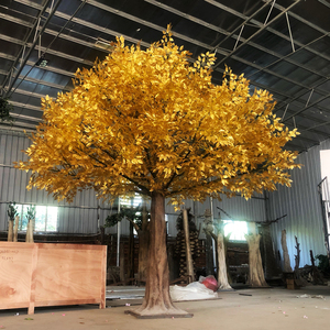 3 Meter Lớn Ngoài Trời Trong Nhà Trang Trí Cây Vàng Nhân Tạo Cành Cây Và Lá Cây Phong - Product Image 3