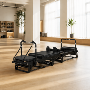 เครื่องรีฟอร์มเมอร์อลูมิเนียม <span class=keywords><strong>MEGAPRO</strong></span> M3K แบบแบน รุ่นเชิงพาณิชย์ ระดับมืออาชีพ Evo เครื่องพิลาทิสแบบพกพา ปรับได้ - Product Image 6