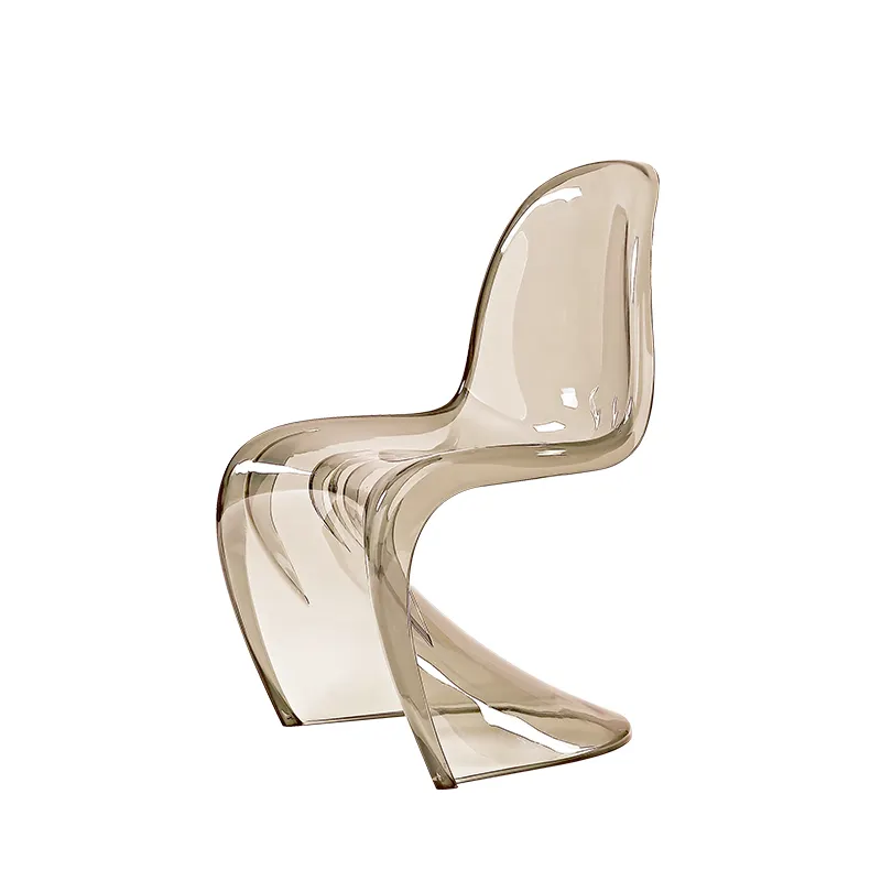 S-образные стулья для гостиной из поликарбоната, Новое поступление, акриловые стулья для столовой, стул с кристаллами, прозрачные офисные стулья