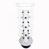Kit de système de tour de plante hydroponique verticale intérieure commerciale de haute qualité à vendre avec fixation de cadre pour les plantes plus lourdes