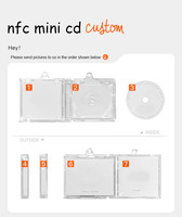 Porte-clés intelligent NFC en acrylique, modèle 2026, très demandé - Porte-clés personnalisé style CD d'album Kpop