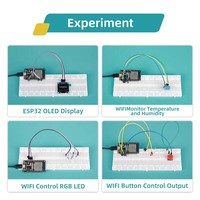 Kit de Démarrage Complet pour Projet Éducatif STEM pour Enfants : Module de Circuit Électronique Programmable DIY ESP32 WIFI IoT pour Arduino
