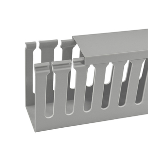 Cáp <span class=keywords><strong>PVC</strong></span> hình chữ U <span class=keywords><strong>Trunking</strong></span> 50x25mm rãnh dây ống chống ăn mòn công nghiệp dây điện cáp <span class=keywords><strong>PVC</strong></span> rắn - Product Image 2