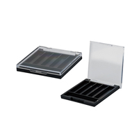Palette de fards à paupières carrée en plastique personnalisée, 18 compartiments uniques, épaisseur 5 mm, vide, avec étiquette et logo privés, vente en gros