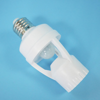 Support d'ampoule de lampe intelligente réglable AC110V 240V capteur de mouvement PIR marche/arrêt automatique vis code Dip support de lampe de capteur de mouvement