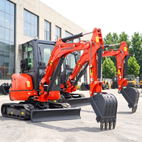 Mini-excavatrices Kubota de 2 tonnes, moteur EURO 5 Epa, excavatrices agricoles sur chenilles de 1 tonne et 3,5 tonnes à vendre