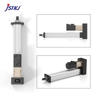 Cilindros Eléctricos JST S3 Personalizados, Capacidad de Carga 5KN, Servomotor XinJe 200W 3000rpm, Carrera 50mm, IP65, Tornillo de Avance de 5mm, Planetario