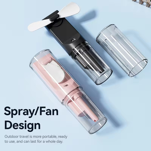 Nuevo Ventilador de Mano con Rociador de Agua, Mini Ventilador Plegable Recargable por USB, Ventilador Portátil con Nebulizador de Agua - Product Image 2