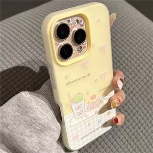Primavera y verano Bow <span class=keywords><strong>Cake</strong></span> para Lphone16 Promax Phone CASE para Lphone15 Jelly CASE para Lphone14 Full Cover Soft 13 - Product Image 6