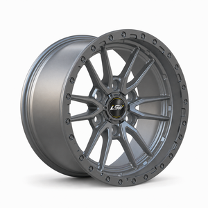 LS8052 15-26 inch 5x114.3 Multi <b>Spoke</b> Aluminum <b>Wheel</b> Gun Metal One Piece Cast for Passenger Car Retrofit Upgrade - Product Image 1