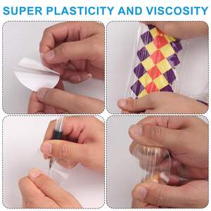 Kit <span class=keywords><strong>de</strong></span> réparation étanche en TPU, ruban adhésif transparent en TPU pour matelas pneumatique et château gonflable - Product Image 3