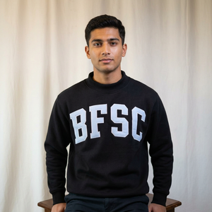เสื้อสเวตเชิ้ตคอกลม BFSC ทรงปกติสำหรับผู้ชาย ผ้าฝ้ายถัก 100% แบบสวมหัว พิมพ์ลายตัวอักษร สไตล์ลำลองสำหรับฤดูใบไม้ร่วง เส้นด้ายละเอียด - Product Image 1
