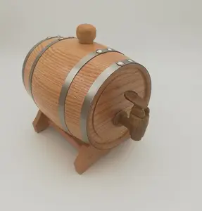 Round Shape gỗ thùng cho đồ uống