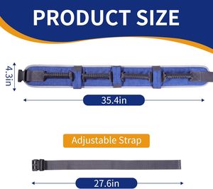 Ceinture de transfert de sécurité pour personnes âgées avec 7 poignées et boucle à dégagement rapide pour personnes âgées et handicapées - Product Image 5